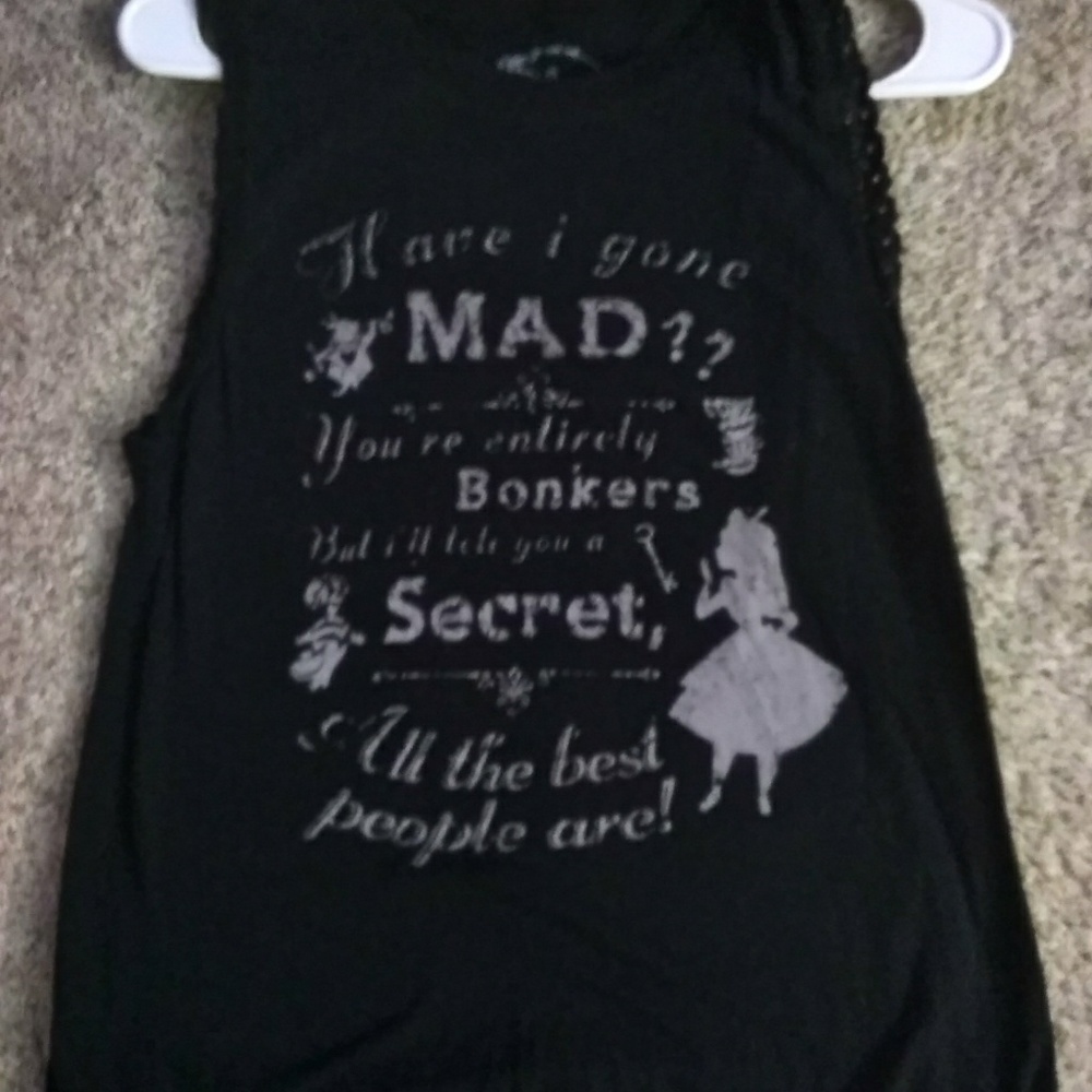Alice in wonderland tank top.